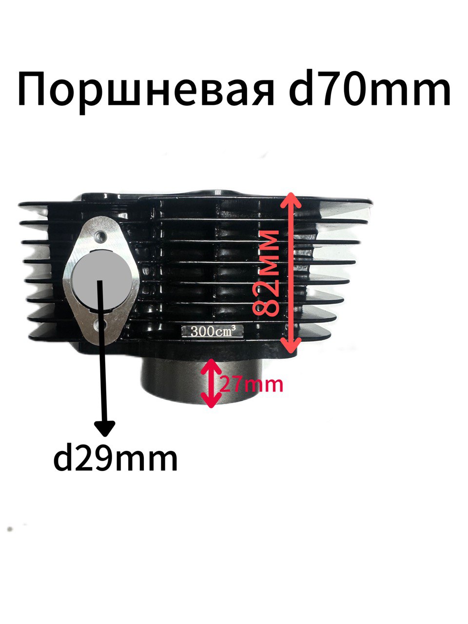 Поршневая группа мотоцикл CB 300 (d70mm/d16mm) (ЦПГ)